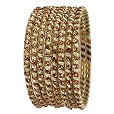 Touchstone Neu Silk Thread Bangle Collection Indian Bollywood Hand Woven Silk Thread Pista Farbe Strass Designer-Schmuck M-Large Armbänder Armreif Set von 8 für Frauen.