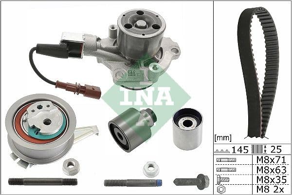 INA Pompe Ă eau + kit de courroie de distribution 530075930