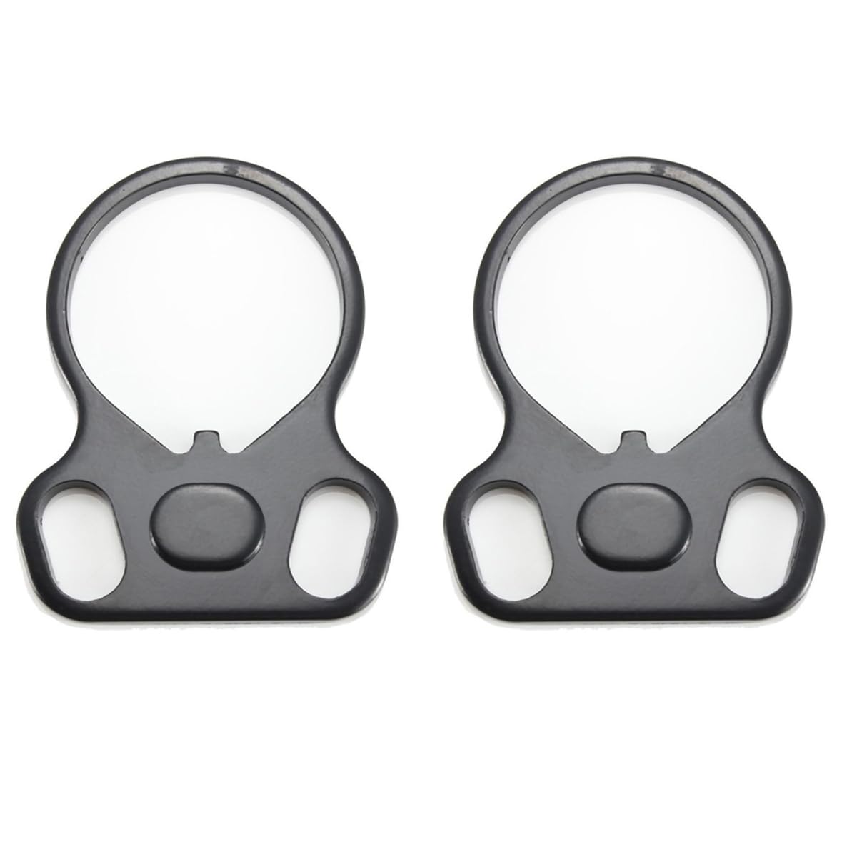 HOUSON 2PCS Rail Sling Adapter, Quick Detach Swivel Adapter Quick Release Sling Double Loop Strap Adapter for AR-15 M4 Tactical Shooting, Gun Lifting and Hunting ZW3