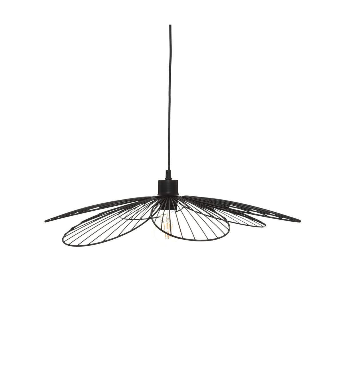 Atmosphera - Suspension Fleur - métal - noir - D57 cm