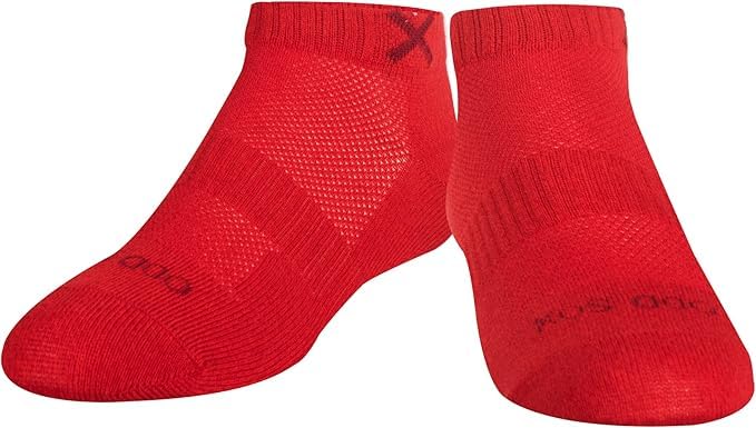 Image of Odd Sox - Basix Heather Athletic Ankle Socks - Performance Comfort Cotton Cushioned Breathable Arch Support - Unisex Sizing