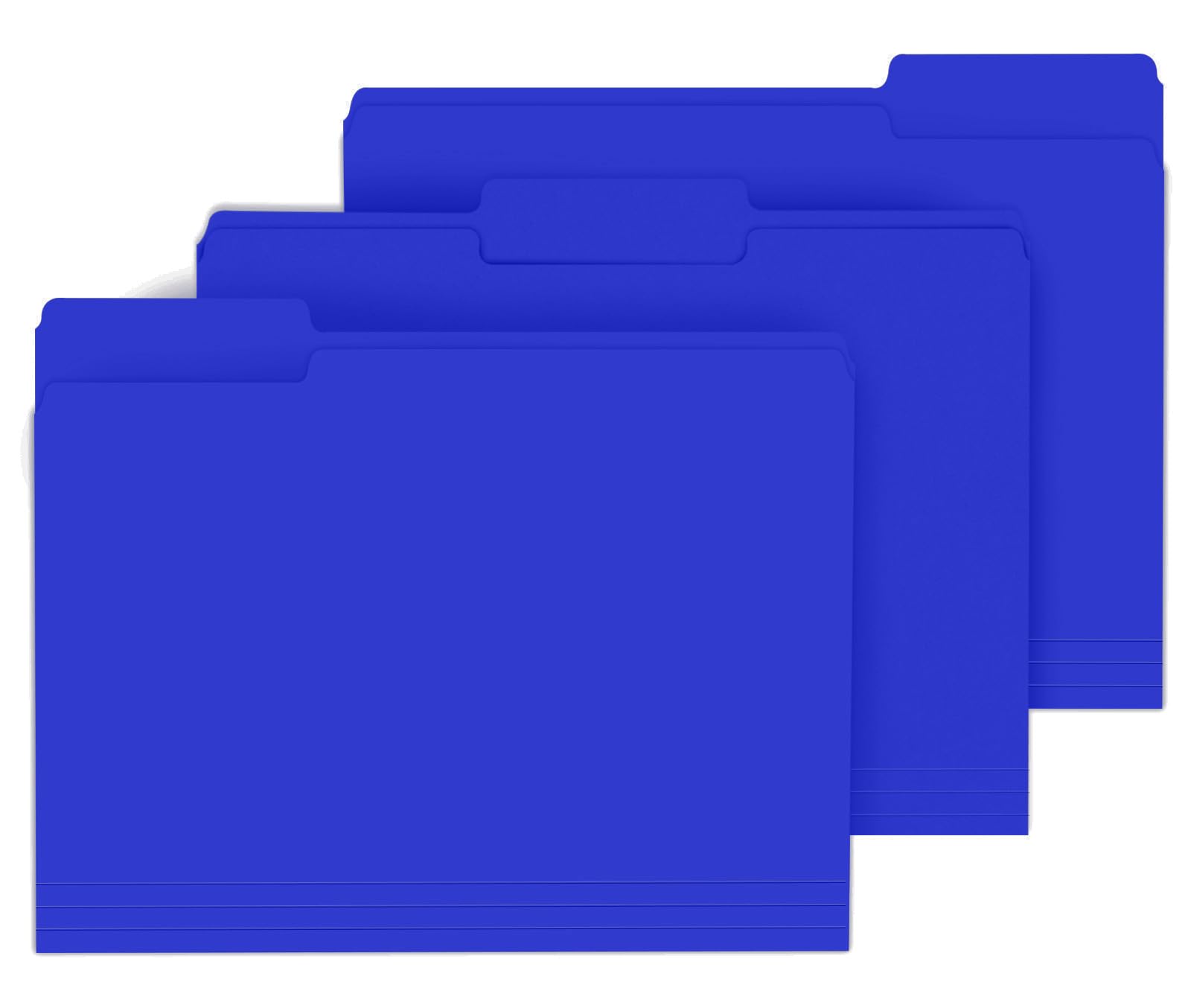 PANDRI Colored File Folders, 120 Pack 1/3 Cut Tab File Folder, Royal Blue | Colored Manila Folder With Tabs for Filing and Organization, Letter Size, 1/3 Cut Tab, Sturdy with Tabs for Office Classroom
