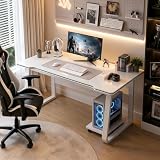 XUEGW Gaming Desk Computer Writing Table Student Art Modren Simple Style PC Wood Suitable Portable Desk for Home, Office