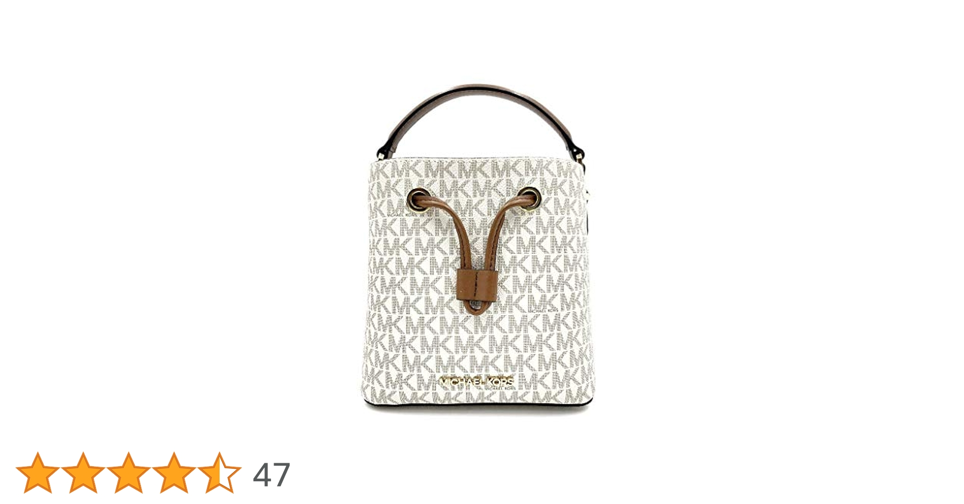 Michael Kors ハンドバッグ ホワイト/ブラウン Amazon | [マイケルコース MICHAEL KORS] レディース