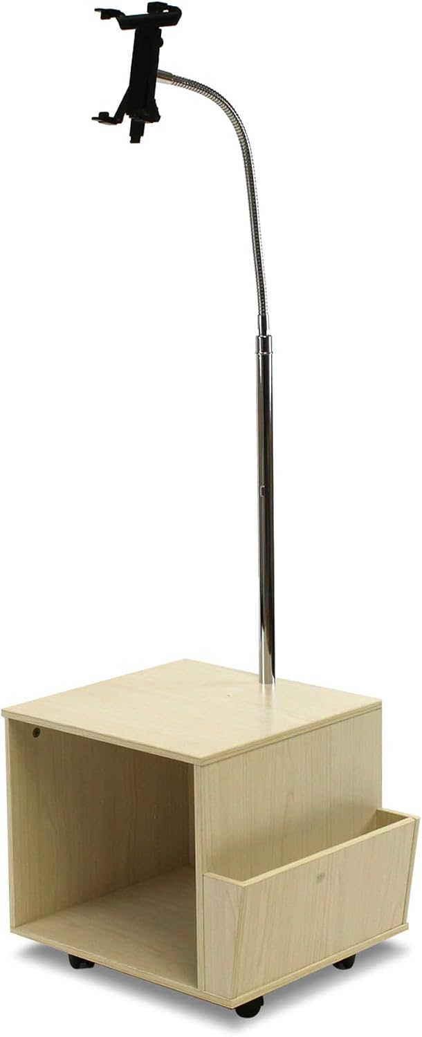 Furinno Hidup Book Shelf with Tablet Stand Holder, Light Beech