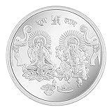 GIVA 999 Silver Goddess Lakshmi and Lord Ganesh Coin - 10 g | Gifts for Women and Men | With Certificate of Authenticity and 999 Stamp