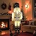 61Inch Nutcracker Christmas Decor Outdoor with LEDs 5 Feet Lighted Large Nutcracker Lighted Christmas Decorations Outdoor with Stakes & Zip Ties for Xmas Yard, Porch, Lawn
