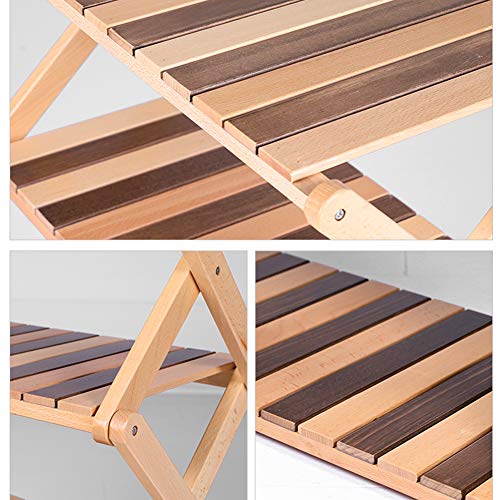 Grille de rangement en bois massif camping : rack portable multi-usage - 6