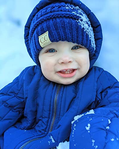 Image of Funky Junque Kids Baby Toddler Ribbed Knit Children's Winter Hat Beanie Cap