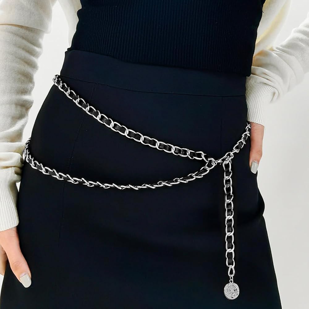 【最安値】Llife LEATHER CHAIN BELT Llife LEATHER CHAIN BELT