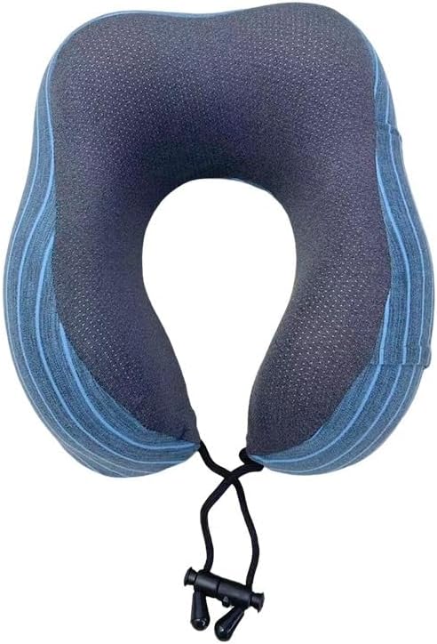 JSEIAJB Removable Cervical Spine Support Pillow with Memory Foam Striped Design U-Shaped