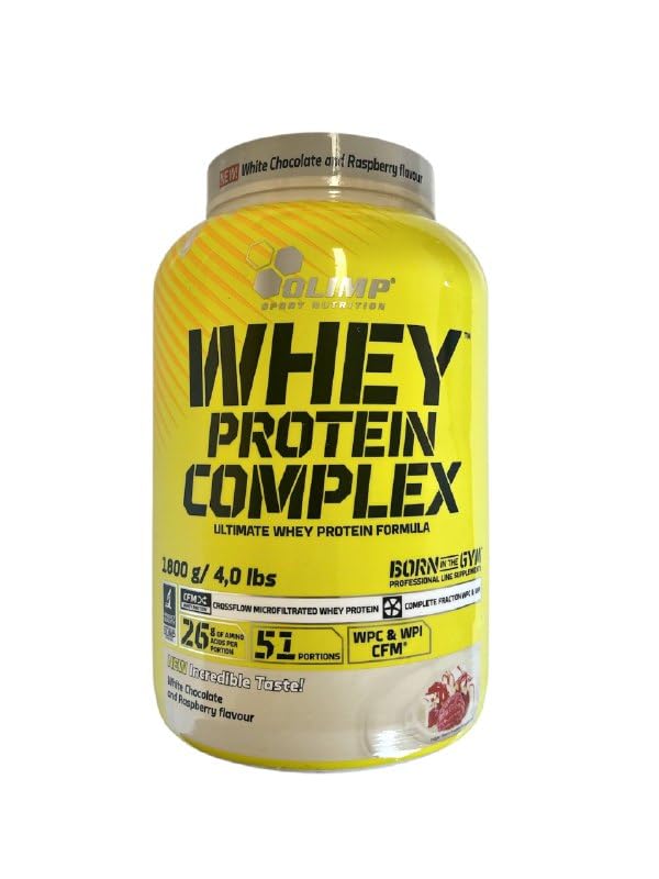 OLIMP SPORT NUTRITION Whey Protein Complex - Beyaz Çikolata ve Ahududu Aroması, 1800 Gr