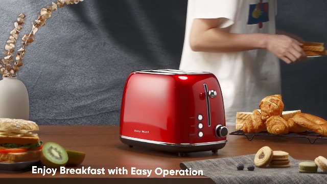 Amazon.com: Roter Mond 2 Slice Toaster Retro Stainless Steel