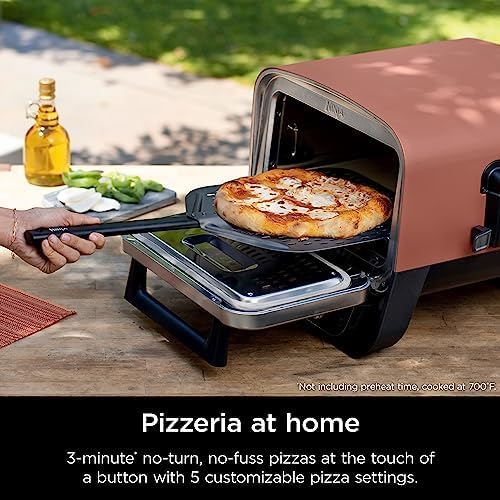 Miniatura 3 de Ninja OO101 Woodfire - Horno para exteriores 8 en 1, horno de pizza, tecnología Woodfire + soporte para exteriores Ninja XSKUNSTAND para exteriores,