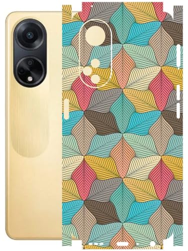 Image of AtOdds - Full Body Back Screen Guard Protector Film - Lamination Wrap Skin Sticker Compatible with Oppo F23 (5G) | Scratchproof Matte Finish (Autumn)