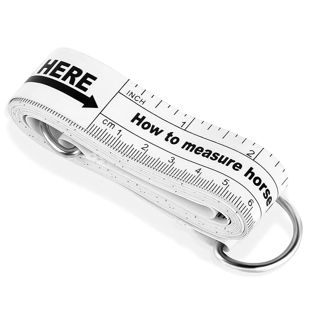 Jkjhbhged Horse Height Weight Tape Horse Measuring Tape PVC Horse Measuring Stick Livestock Body Measuring Tool, 8.2 Feet Long