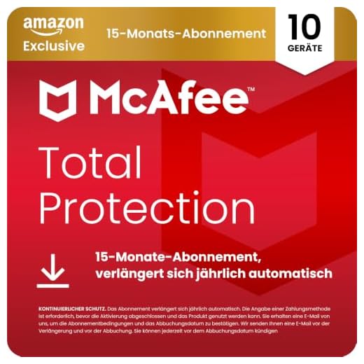 McAfee Total Protection (10 Geräte) 2025 | 15 Monate | Secure VPN, Sicherheitssoftware mit Virenschutz, Kennwort-Manager, Identitätsüberwachung | Digitaler download