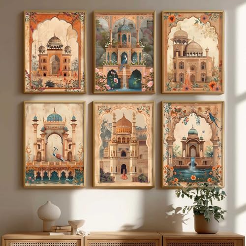 Image of kotart Traditional Madhubani Art Paintings with Frame for Home Decoration - Traditional Framed Painting for Living Room Bedroom Office Decor - Pichwai Wall Art Painting for Wall Decoration - (13x17 inch, B)