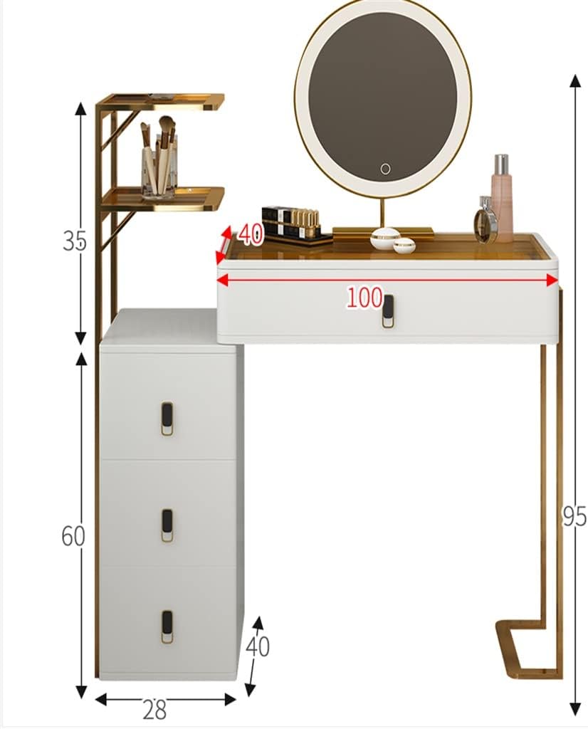 Dressing Table Storage Cabinet Bedroom Furniture Small Solid Wood Dressing Table Vanity Set