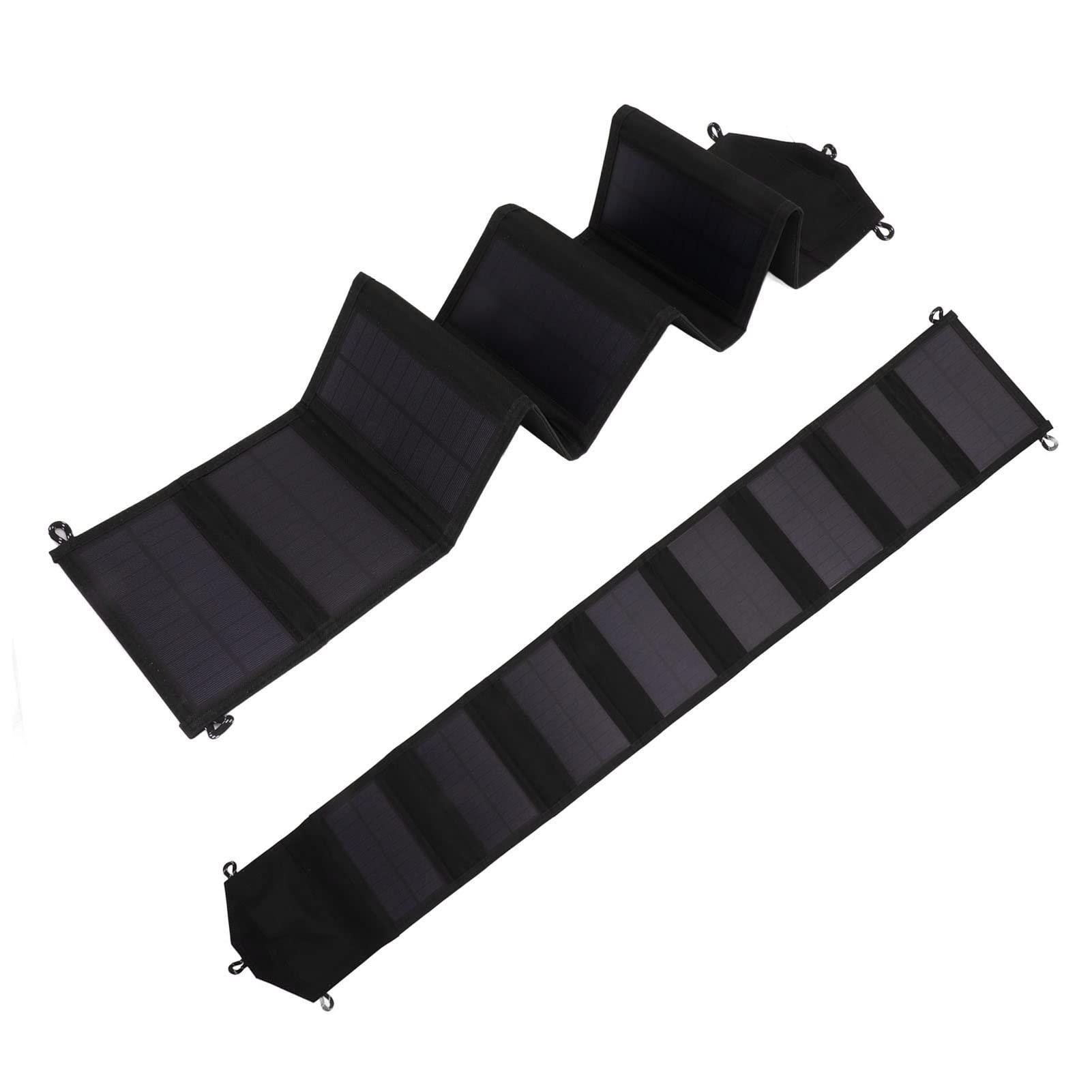 Garosa Bolsa Plegable de Panel Solar Cargador Solar Plegable Portátil 20W 5V Salida USB Dual Panel para Acampar Al Aire Libre Viajes Coche RV Usuarios