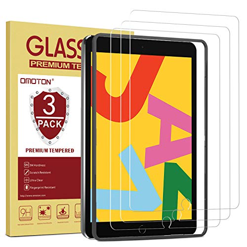 OMOTON [3 Pack] Screen Protector for iPad 7th Generation