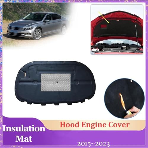 Tapis insonorisant capot pour VW Passat B8 2015-2023 en coton isolant - 3