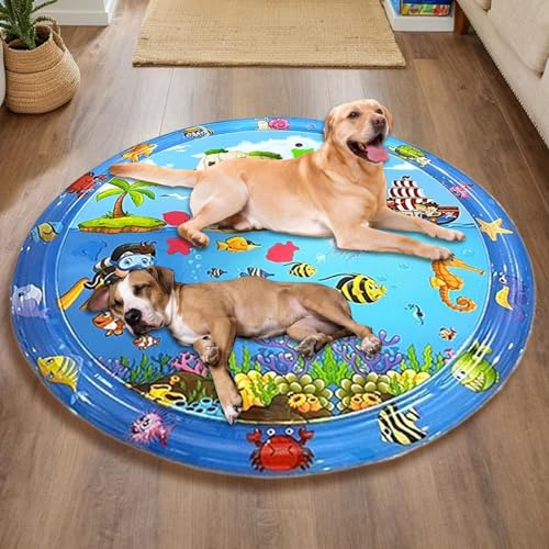 Coussin refroidisseur chien anti rayures et interactif au sol - 7