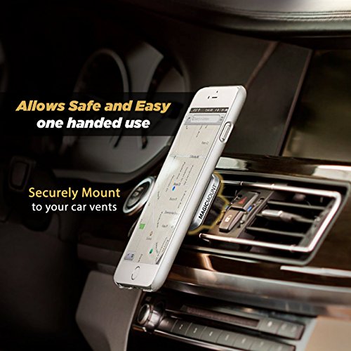 Scosche Mpva Magicmount Pro Magnetic Vent Mount Holder For Vehicles, Removable, Cradle-Free Design, Kickstand For Table Top Use, Silver And Black #TOP2