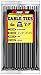 Pro Tie Light Duty, Self-Locking Nylon Cable Wire Ties for Indoor and Outdoor Use | 8.1-Inch, 40 lbs. Tensile Strength, UV Black Nylon, 100-Pack (PN: B8LD100)