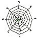 Price comparison product image Bristol Novelty Hi306 Web with Glow Spiders, Black/Green, One Size