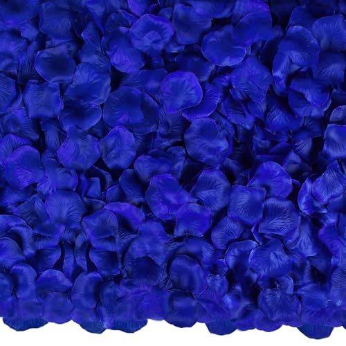 Ouddy Decor 3000 Pcs Rose Petals Artificial Silk Flowers Petals, Blue