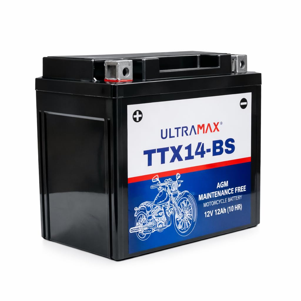 ULTRAMAX TTX14-BS (REPLACES YUASA YTX14-BS) Motorcycle Gel battery