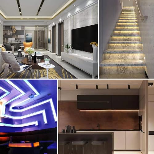 Image of MDee】COB LED Strip 4000K Nature White USB Powered 5V Flexible LED Tape Lights with USB Connector CRI 90+ 800LM /m 320LEDs /m for Indoor and Outdoor Decor(4000K Nature White 3.28ft /1m)