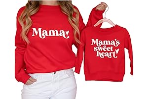 Mama's Sweetheart Valentine's Day Sweatshirt - Perfect for Matching with Mom