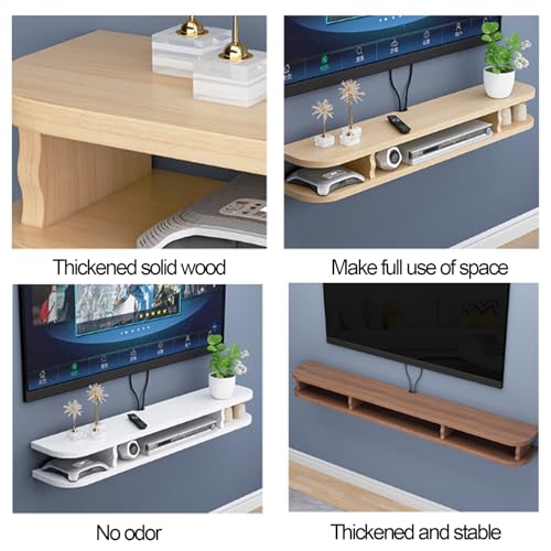 Meuble TV flottant double couche Générique pour rangement multimédia moderne - 4