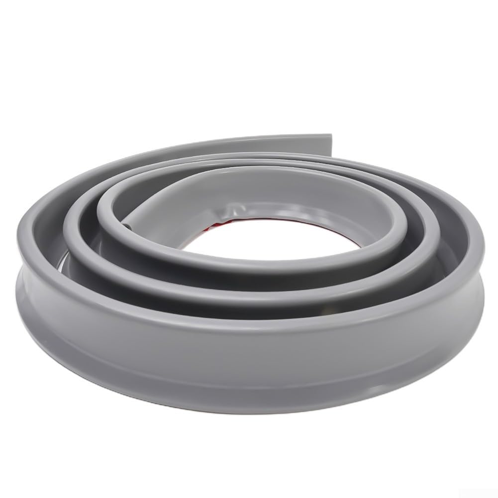 Tira de retención de agua para duchas y cocinas, solución de barrera de silicona de alto rendimiento (5 cm, gris, 300 cm)