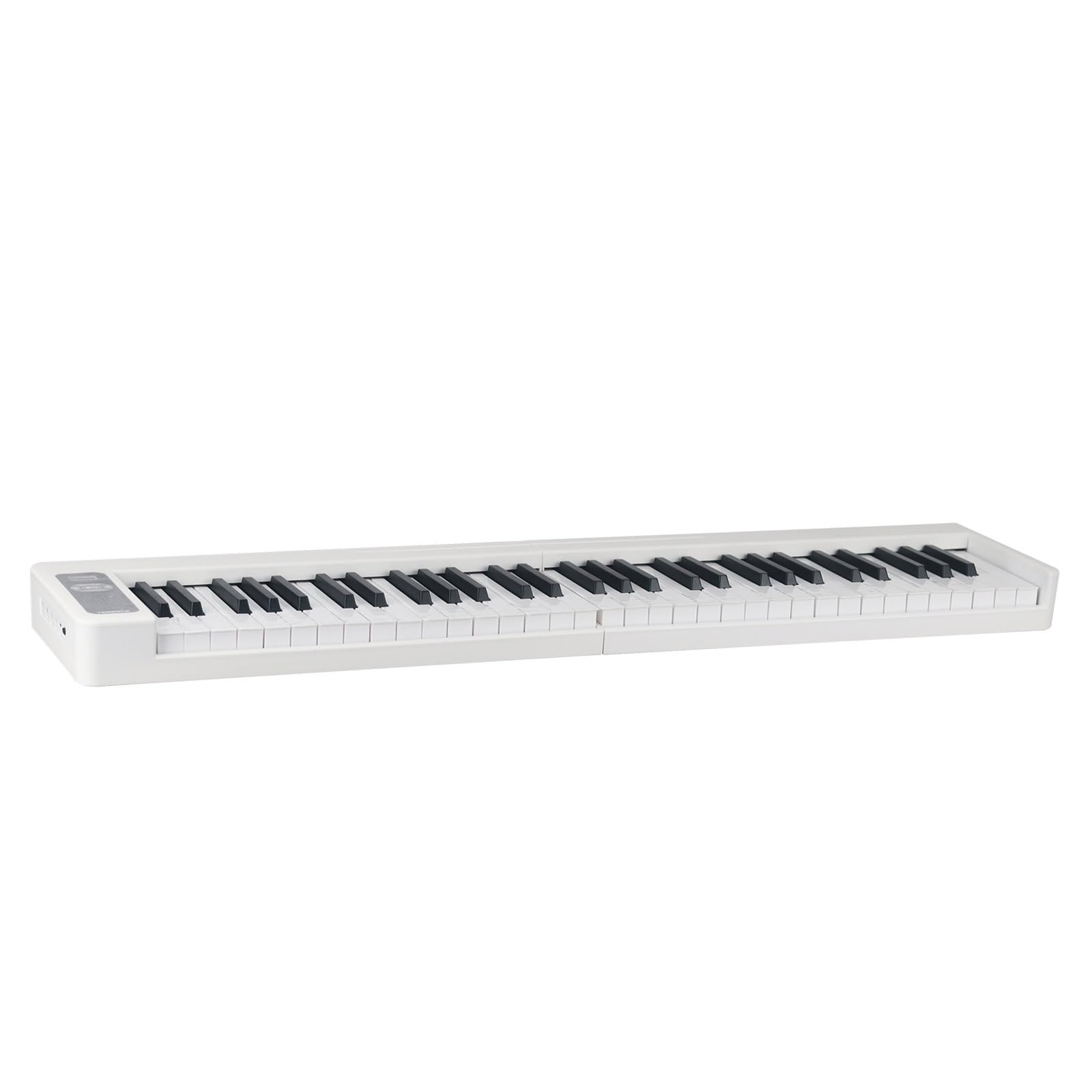 Tastiera Digitale Per Principianti Pianoforte Elettronico Pieghevole A 61 Tasti Pianoforte Elettronico Portatile Per Principianti(White)