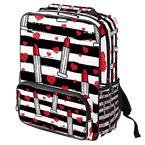 Sac à dos ordinateur portable imprimé rayures pour ranger ses affaires de bureau
