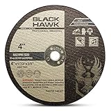 BHA Metal and Stainless Steel Cut Off Wheels for Die Grinders, 4” x 1/32” x 3/8” - 25 Pack