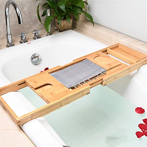 Plateau de baignoire extensible et support multifonctionnel pour tablette - 2