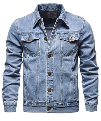 Btmpmcs Chaquetas para hombre The Trucker Chaqueta Denim Jacket clásico abrigo Estilo Vintage Casual algodón Chaqueta de Trabajo Vaquero Lavado Chaqueta de Moto Jean Chaqueta de Entretiempo | Ya disponible en tu tienda friki favorita! En mundofriki.es! Btmpmcs Chaquetas para hombre The Trucker Chaqueta Denim Jacket clásico abrigo Estilo Vintage Casual algodón Chaqueta de Trabajo Vaquero Lavado Chaqueta de Moto Jean Chaqueta de Entretiempo | Ya disponible en tu tienda friki favorita! En mundofriki.es!