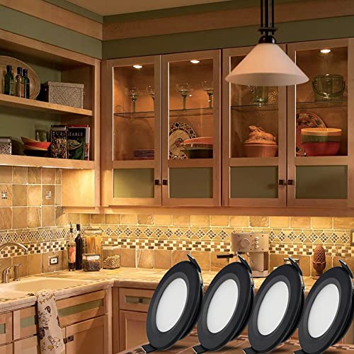 Szzilian LED Einbaustrahler 12V, 2,50W LED Spot Einbauleuchten, Dimmbar, 50-60mm Lochdurchmesser, IP64 Flach Einbauspots für Wohnmobil Boot Wohnwagen Auto Camper Yacht Möbel, 6000K Kaltweiß, 4er Pack