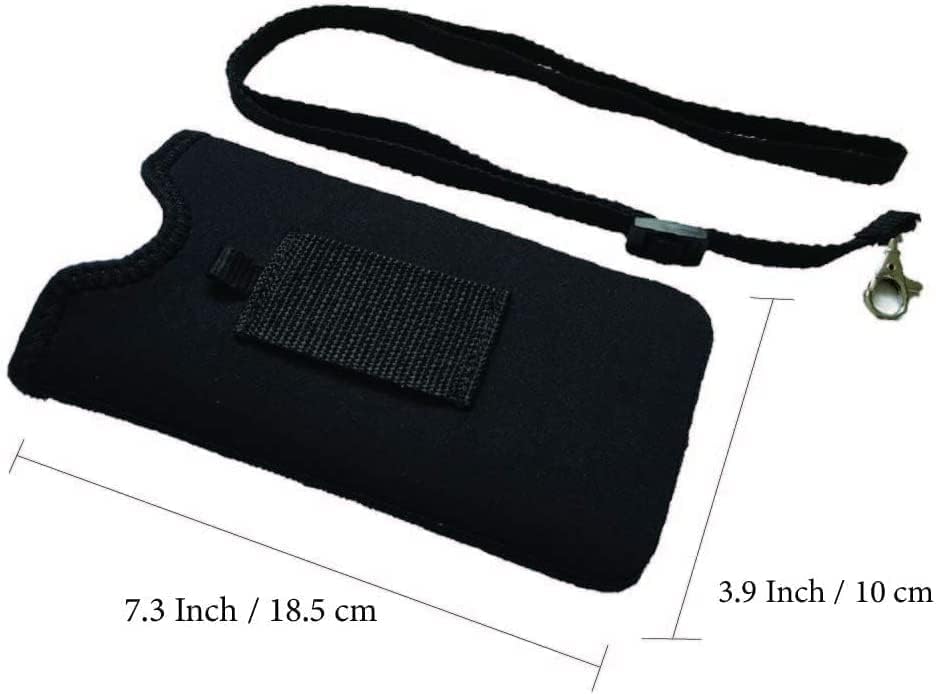 Tainada Men Women Neoprene Shockproof Phone Sleeve Pouch Carrying Case with Neck Lanyard, Belt Loop Holster for iPhone 17/16/15 Pro Max, 16/15 Plus, Air, 16e; Samsung S25+, S24, A56 (Gray Floral) - Image 4