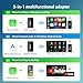 OTTOCAST MX Wireless CarPlay & Android Auto Adapter with AirPlay,3-in-1 Car Play Dongle Wried to Wireless,Plug & Play,OTA-Upgrade,Quick Change Mode