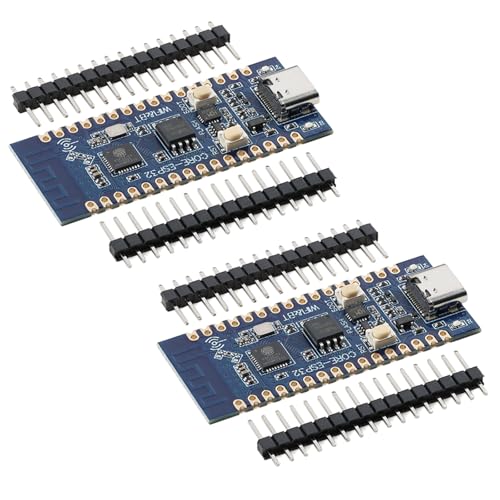 ESP32-C3 lot de 2 cartes de développement Wi-Fi Bluetooth 4 Mo sans soudure bleu