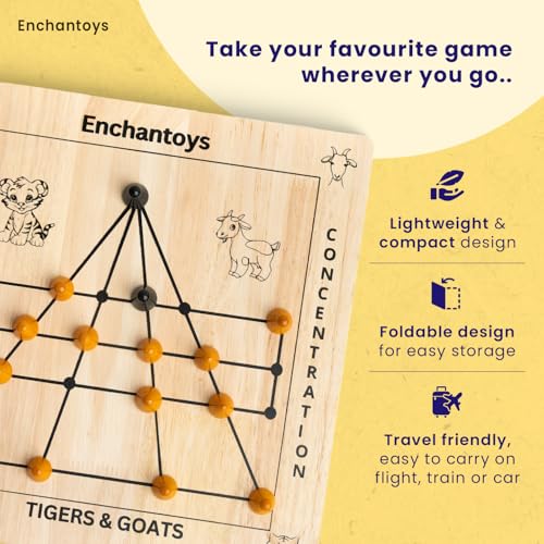 Image of Tigers & Goats Wooden Handcrafted Peeta Board Game Puli Meka | Tigers & Lambs | Meka puli aata | Bagh Chal | Aadu Puli Aatam| Pulijudam | Aadu Huli aata | Leopard Hunt Board Game