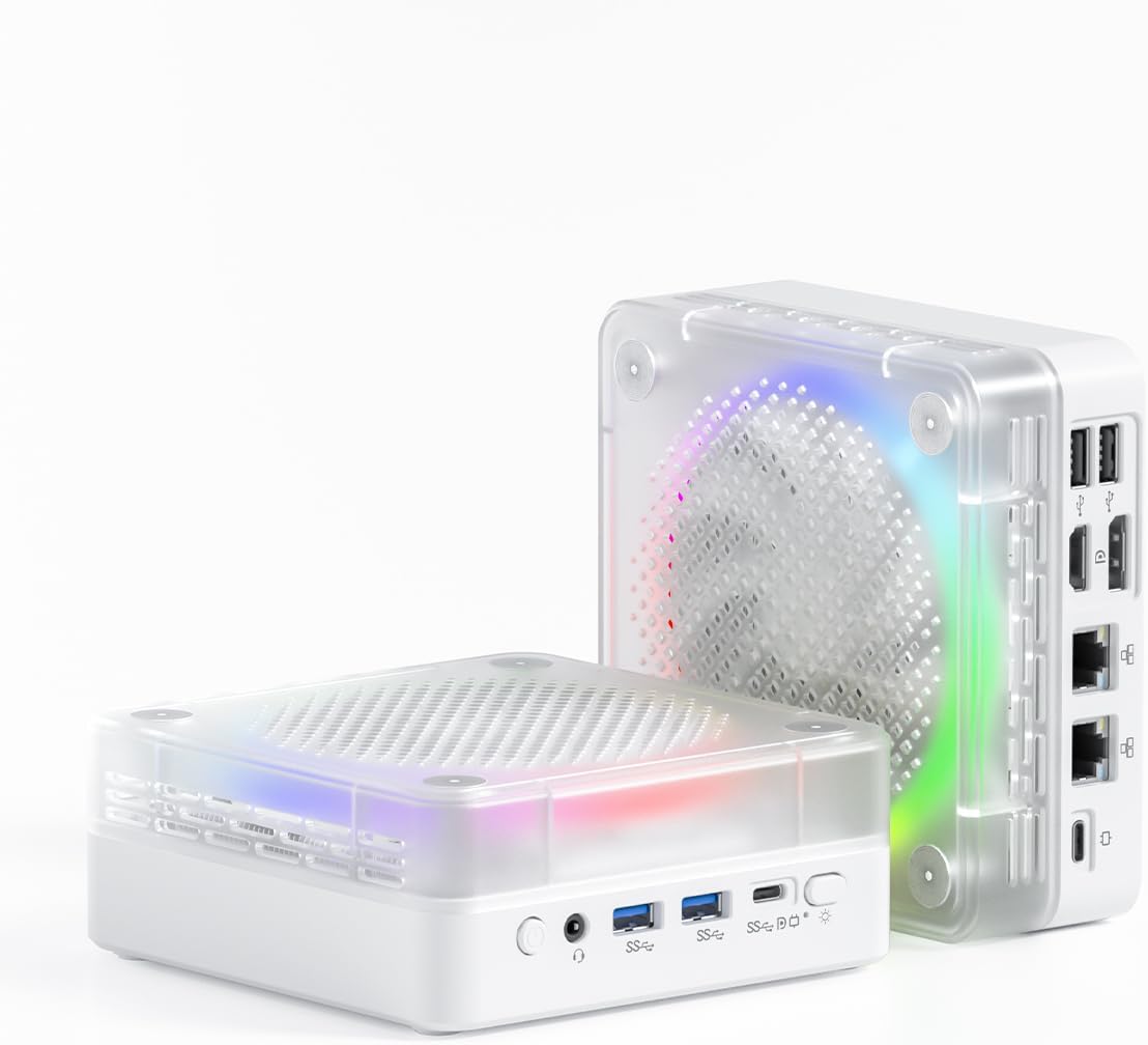 Mini PC Computer, AMD Ryzen 7 7735HS(8C/16T, up to 4.75GHz), 16GB DDR5 512GB SSD, Small Mini Desktop Computer Windows 11, 4K Triple Display, BT5.2/WiFi 6/USB4/Dual LAN1G 2.5G RJ45 Mini PC Computer, AMD Ryzen 7 7735HS(8C/16T, up to 4.75GHz), 16GB DDR5 512GB SSD, Small Mini Desktop Computer Windows 11, 4K Triple Display, BT5.2/WiFi 6/USB4/Dual LAN1G 2.5G RJ45