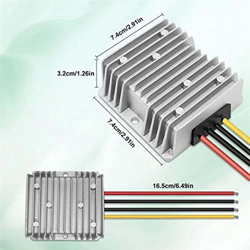 2-pak konwerter reduktora napięcia DC 36 V/48 V na 12 V 20 A 240 W automatyczny do wózka golfowego, klubu samochodu