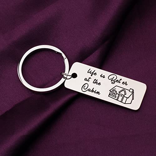 Life is Better At the Cabin Key Ring Camping Hiking Travelling Gift4