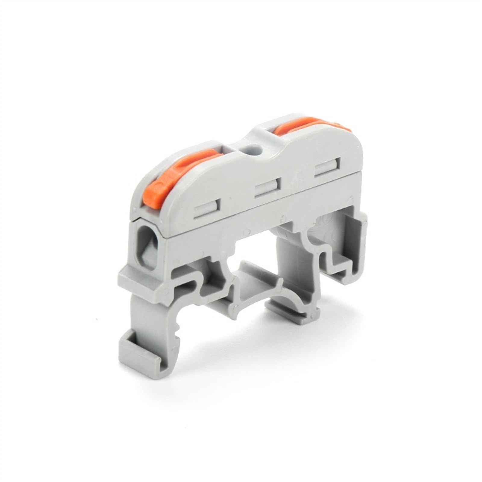 10 sztuk 222-211.212.213 2P/4P/6P kabel elektryczny kompaktowe złącze złączki zaciskowe złącze NS 35 (222-213 przezroczysty)